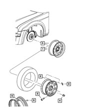 Genuine Mopar Aluminum Wheel New Oem Factory Replacement Part 1cg58taeaa