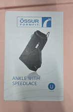 ssur FormFit Ankle Brace SpeedLace Lace-Up Stabilization Support LG Black