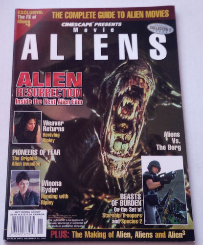 Cinescape Insider Movie Aliens Magazine Alien 3 Resurrection Starship Troopers