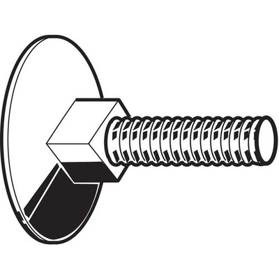 GRAINGER APPROVED U08360.031.0175 Elevator Bolt,L 1 3/4 in,5/16''-18,PK25 41UJ30