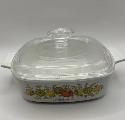 Corningware L Echalote Spice of Life 1 Quart Casserole Dish with Lid