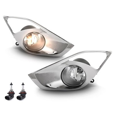 Front Bumper Fog Lights with Covers Bulbs Avalon 2013-2015 White 812200W040
