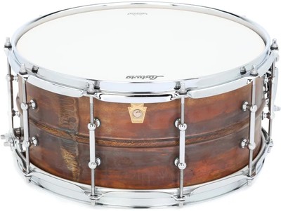 Ludwig Copper Phonic Snare Drum - 6.5 x 14-inch - Raw Patina