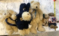 Boyds Bears lot 5 plush bears  dogs - Bears In The Attic, The Archive, J.B.Bean