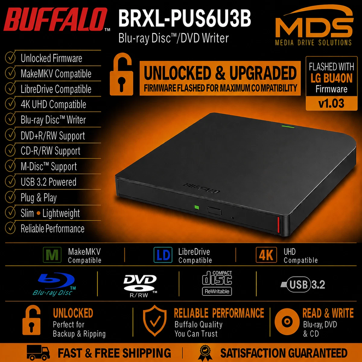 Buffalo CD-RW CD-R CD, DVD & Blu-ray Drives for sale | eBay