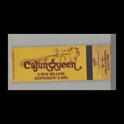 Matchbook Cover Alligator - Cajun Queen Restaurant New Orleans, LA #5