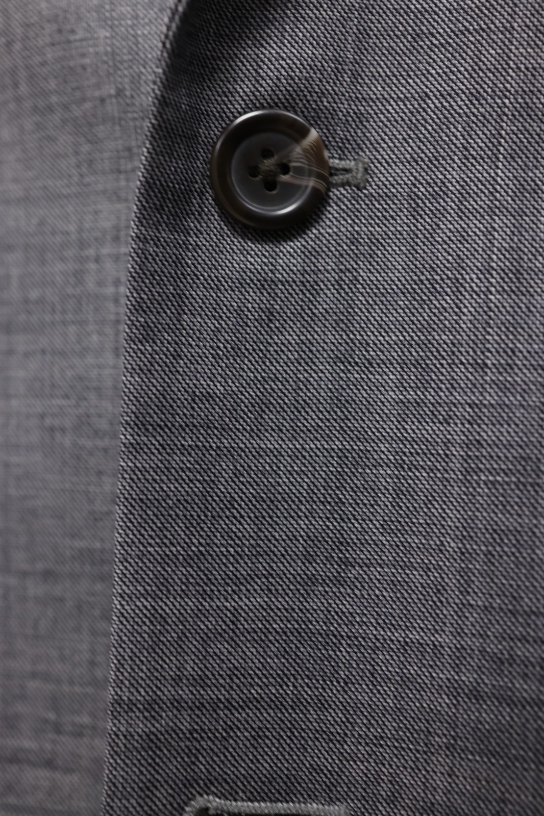 CHAPS mens solid gray 100% WOOL two button sport … - image 8