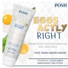 Perfectly Posh Eggsactly Right Face Wash NEW & SEALED, Retired 