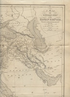 Western & Eastern Roman Empire Maps John Murray 1846, Engraved J & C Walker.