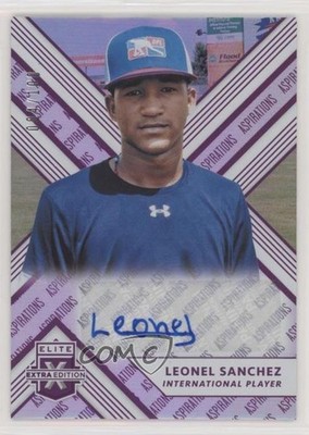 2018 Panini Elite Extra Edition Aspirations Purple /100 Leonel Sanchez Auto hg6