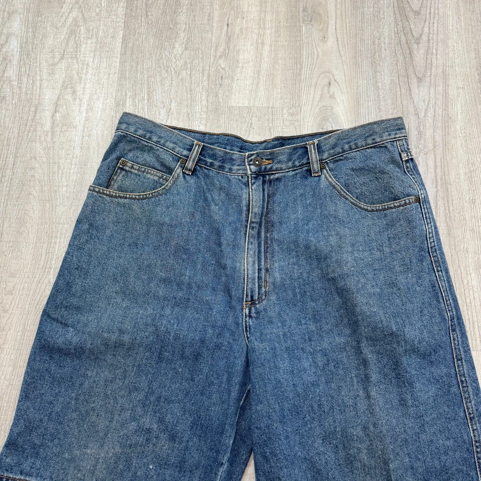 Pantalones Cortos de Jean Falls Creek De Colección Para Hombre 36 Azul 9" Entrepierna Pantalones Cortos y2k Vaquero Occidental Foto 2 de 4