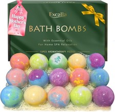 Bath Bombs for Women Set, Handmade Bubble Bathbombs, Shea Coco
