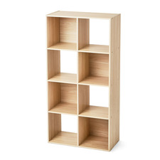 Mainstays 8 Cube Storage Organizer, Spring Pine, 47.01 in H, new