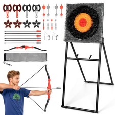 5-in-1 Steel Axe Throwing Target Game Set Ind...