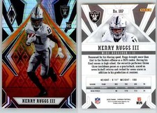 Henry Ruggs III 2020 Phoenix Fanatics Fire Burst #107 Raiders RC Rookie