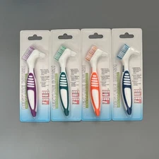 1Pack Denture Cleaning Brush Multi-Layered Bristles False Teeth Ergonomic Rubber