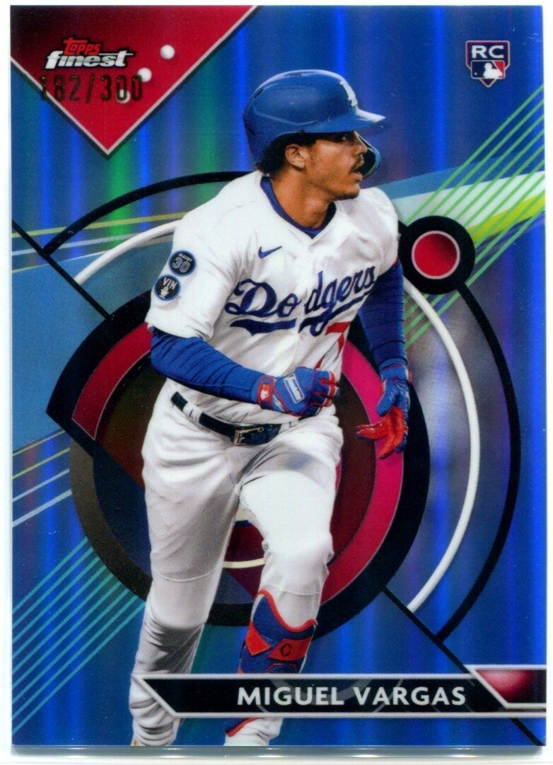 MIGUEL VARGAS 2023 Topps Finest Baseball SKY BLUE REFRACTOR RC Rookie /300