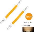 2X Dimmable Glass R7s 118mm COB LED Bulb 20W Lampadas Replace Halogen Spotlight