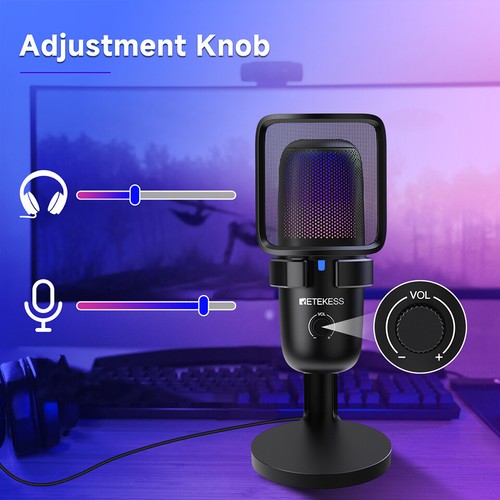 Retekess TG201 Micrófono Inalámbrico para Juegos Condensador USB Sistema de Transmisión en Vivo - Imagen 6 de 20