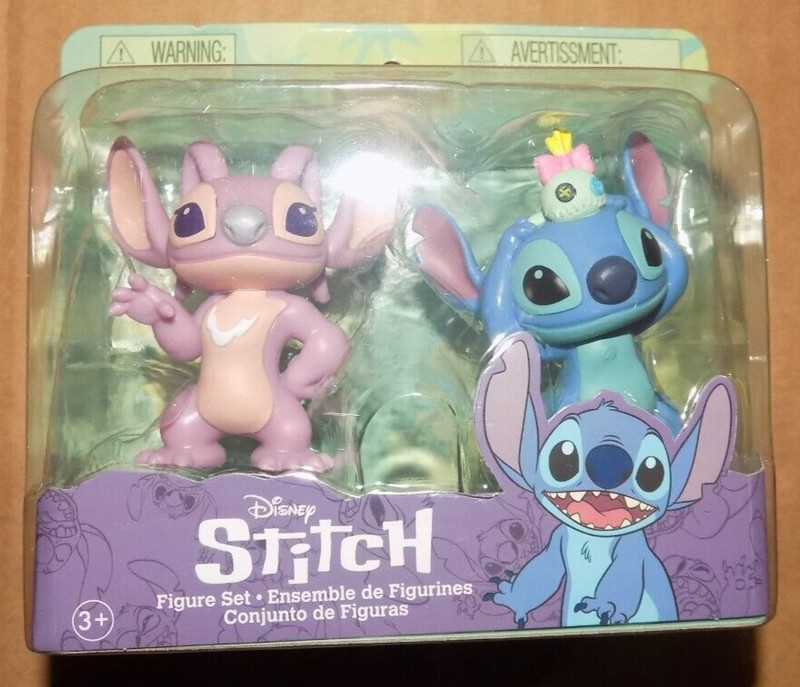 STITCH AND ANGEL FIGURINES