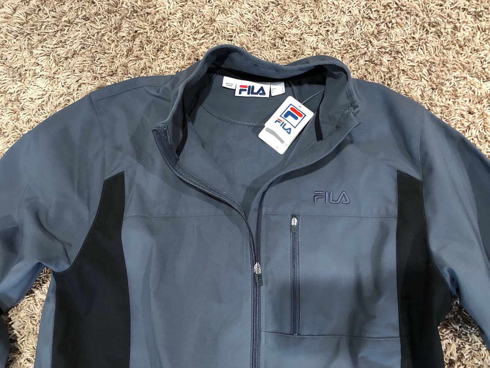 FILA Giacca Uomo Nuova con Etichette Large