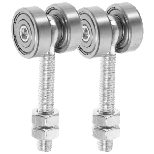 2 Pcs Sliding Door Crane Wheel Shopping Trolley Cart Strut Wheels