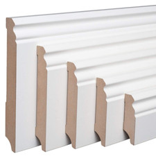 REESE | Weiße Sockelleisten | Hamburg Berlin Profil | MDF [SPARPAKET]