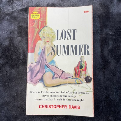 Vintage Pulp Sleaze Paperback GGA Lost Summer Christopher Davis 1959