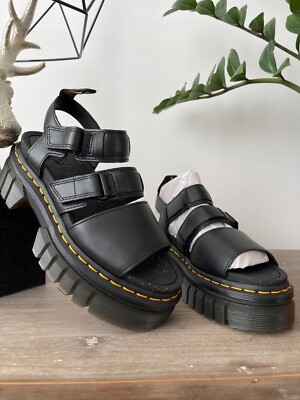 Dr MARTENS Ricki Platform SANDALS Strap Nappa Lux Leather