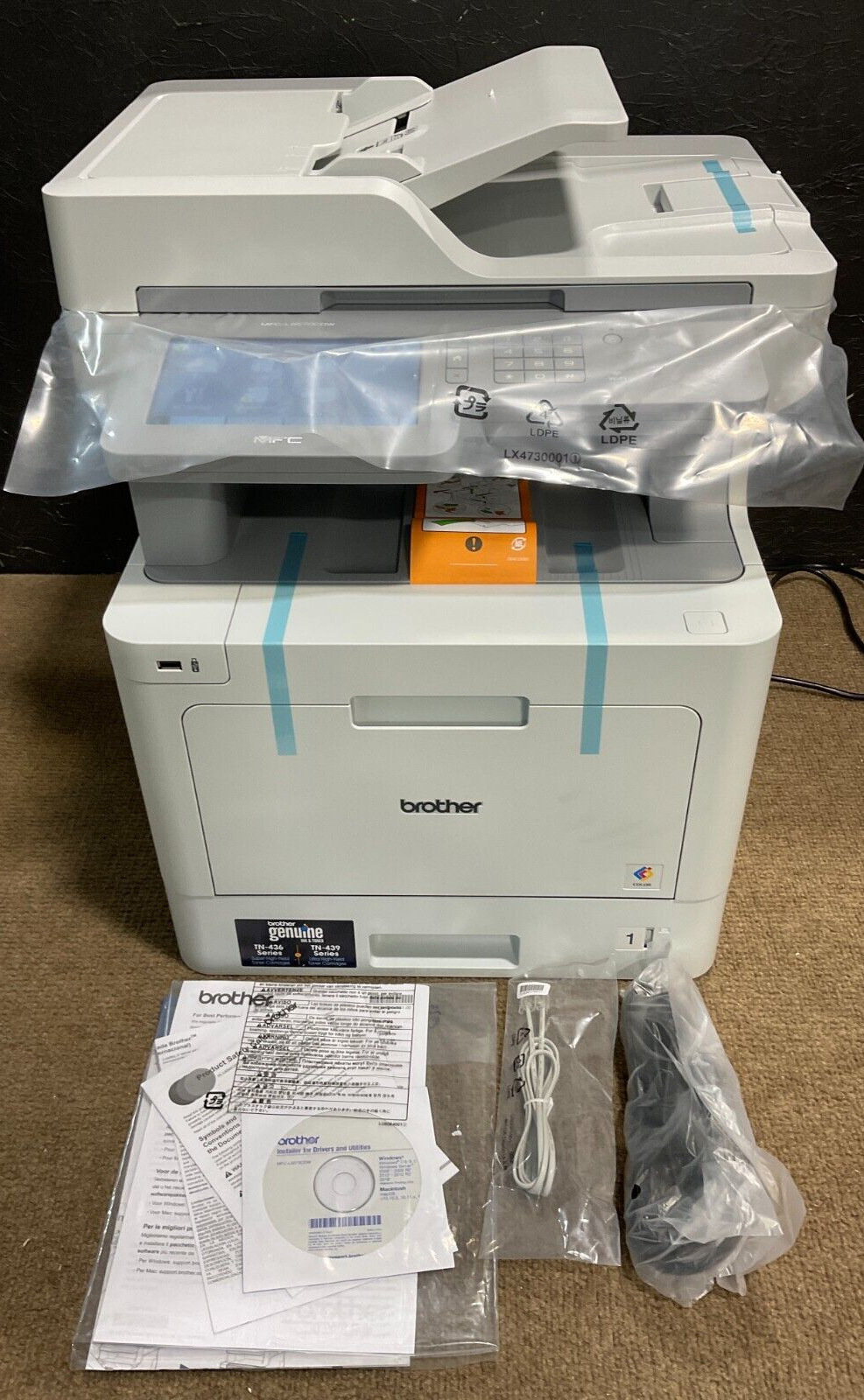 ブラザー レーザープリンター 複合機 A4カラー/FAX/24PPM/両面印刷/有線・無線LAN/ADF MFC-L3770CDW 