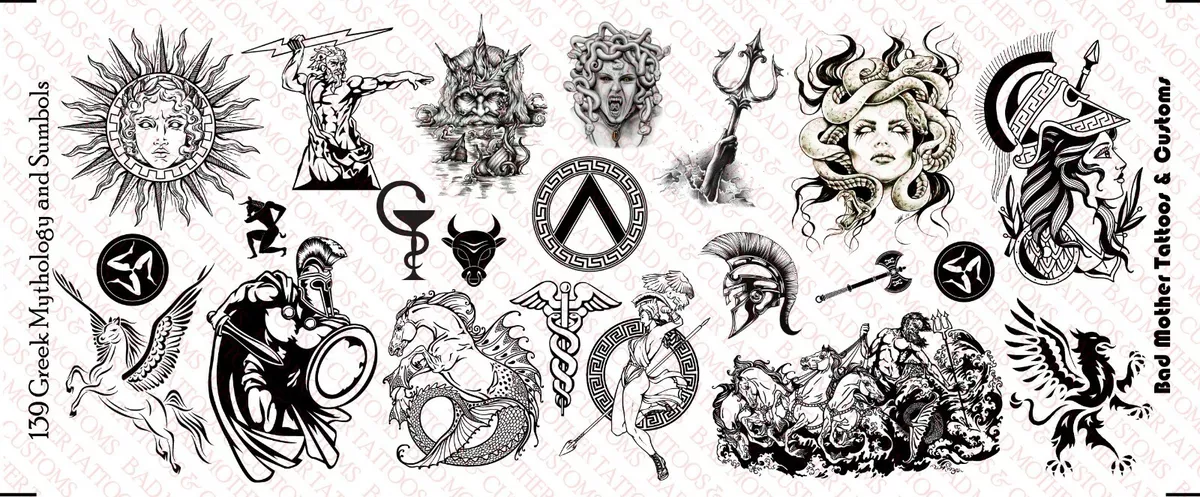 Greek Mythology Tattoos  GET a custom Tattoo design 100% ONLINE