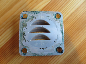 VW Käfer Ölabweisblech, Ölblech Motorgehäuse / Öleinfüllstutzen  -Originalteil-