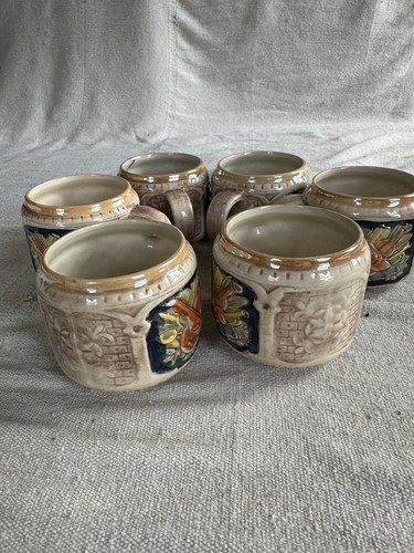 German Punch Bowl Set Large Bowl with 6 Cups Vintage Quality Pieces READ - Picture 6 of 19