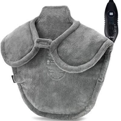 DMI XL Plush Micro-Fleece Neck and Shoulder Heating Pad, Contoured Heat Therapy