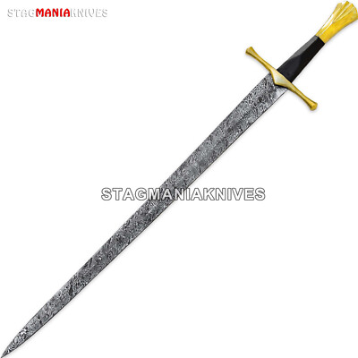 Hand Forged First Light Firestorm/ Twist Damascus Viking Templar Sword