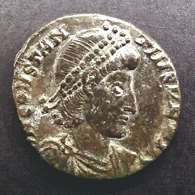 Follis Constantius Ii Ancient Rome Coin Fallen Horseman Very Rare Fine Ad351 354 Ebay