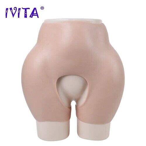 IVITA Silicone Buttock Enhancement Panties Fake Vagina Crossdressing Drag Queen - Afbeelding 1 van 8