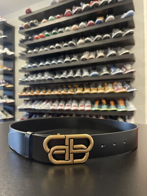 Balenciaga BBロゴ ブラックベルト 70CM Bb Large Belt in Black | Balenciaga US