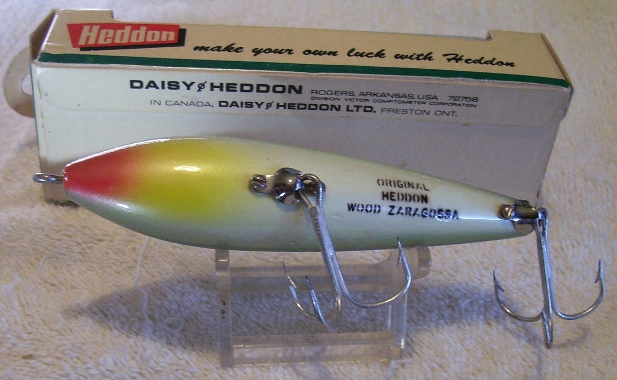 HEDDON ZARAGOSSA 6500 GRS WOOD LURE 11/20/21P BOX-PAPER 4.25