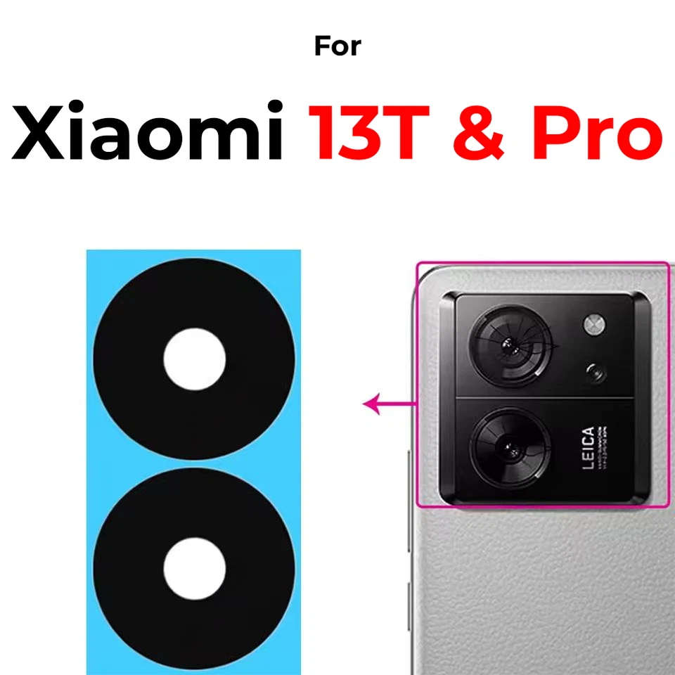 XOTEK Kamera Glas für Xiaomi 13T / Pro Ersatz Kameralinse Scheibe Camera Glass Lens
