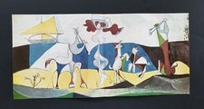 Pablo Picasso "The Joy Of Life" Pastoral DoubleSheet Mounted Offset Litho 1972