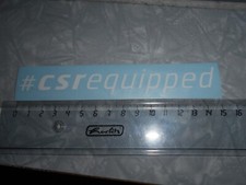 #csrequipped Sticker, Schriftzug weiß, Tuning Aufkleber, Sticker, CSR Aufkleber