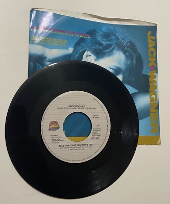 Picture Sleeve 45 Jack Wagner - Tell Him (That You Won'T Go) / All I Need On Qwe