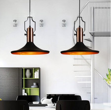 Vintage Industrial Ceiling Light – Retro Flush Mount Pendant Lamp Shade Chic
