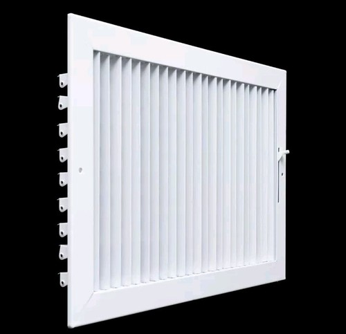 Rejilla de suministro de aire ajustable de acero de apertura de conducto 16x10 de Handua | Ventilación de registro - Imagen 4 de 9