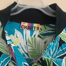 Vintage Jacket Floral Romantic Tropical Rayon 90s S NEW Lightweight Grunge Boho