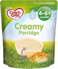 Cow & Gate Creamy Porridge Baby Food Cereal, 4-6+ Months, 125 g