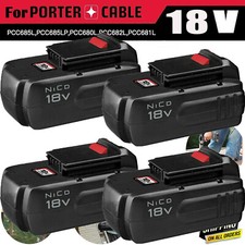1  4Pack 18V 4.5Ah Replace Battery for Porter Cable PC18B 18-Volt Cordless Tools