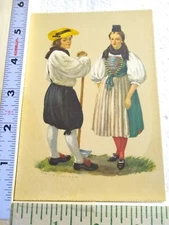 Postcard Schaffhausen Swiss Costume from the 18th Century