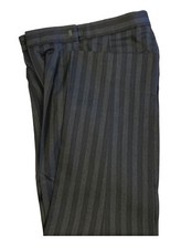 Boys Dark Grey  Black Hickory Striped Pants Formal Morning Dress 23" Waist
